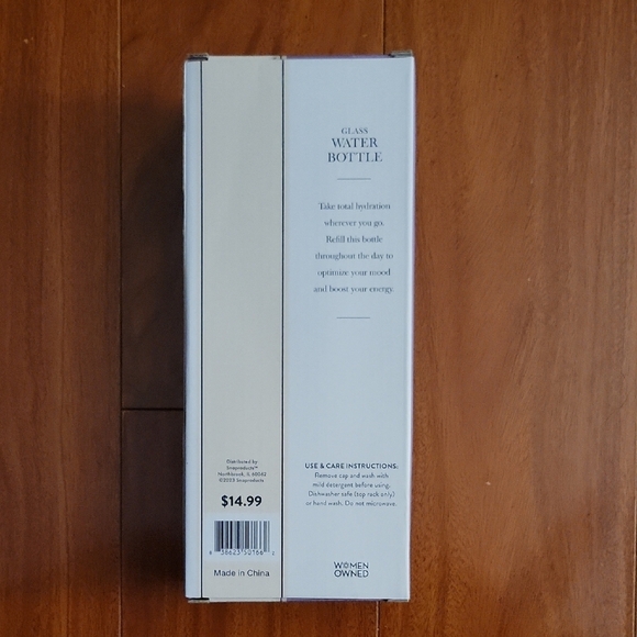 Purple Glass Water Bottle - Picture 3 of 3